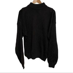 Bill Robin Son Men's Sweater L Cotton Blend, Black, $165